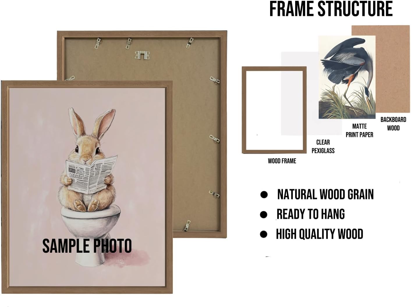 Female Skull Poster Art Print, Halloween Scary Vintage Wall Art Academia Spooky Painting Decoration for Horror Prints, Gothic Posters Bedroom Decor 89 (Female Skull, 8 x 10 inches, Wood Frame)