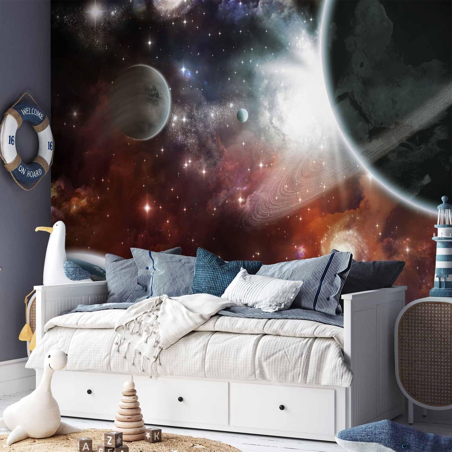 artgeist Premium Wall Mural Cosmos Galaxy 177x124 in - XXL Non-Woven Wallpaper Fleece Wall Decor Photo Print Picture Image Design Home 10110905-32