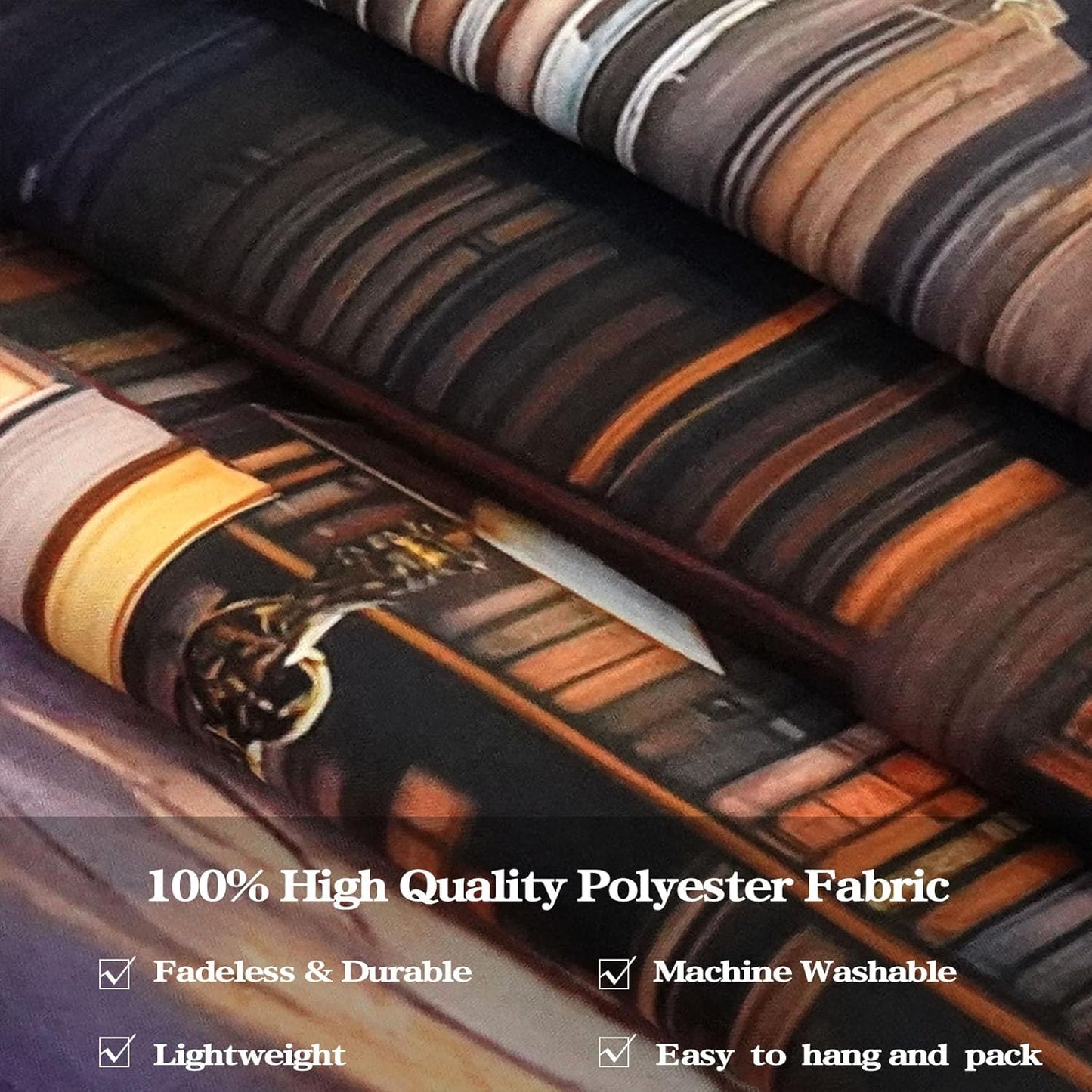 Accnicc Vintage Library Tapestry Medieval Bookshelf Tapestries Wall Hanging Fantasy Academia Hall Book Backdrop Large Tapestry for Bedroom Living Room Dorm Classroom 80 x 60 inch