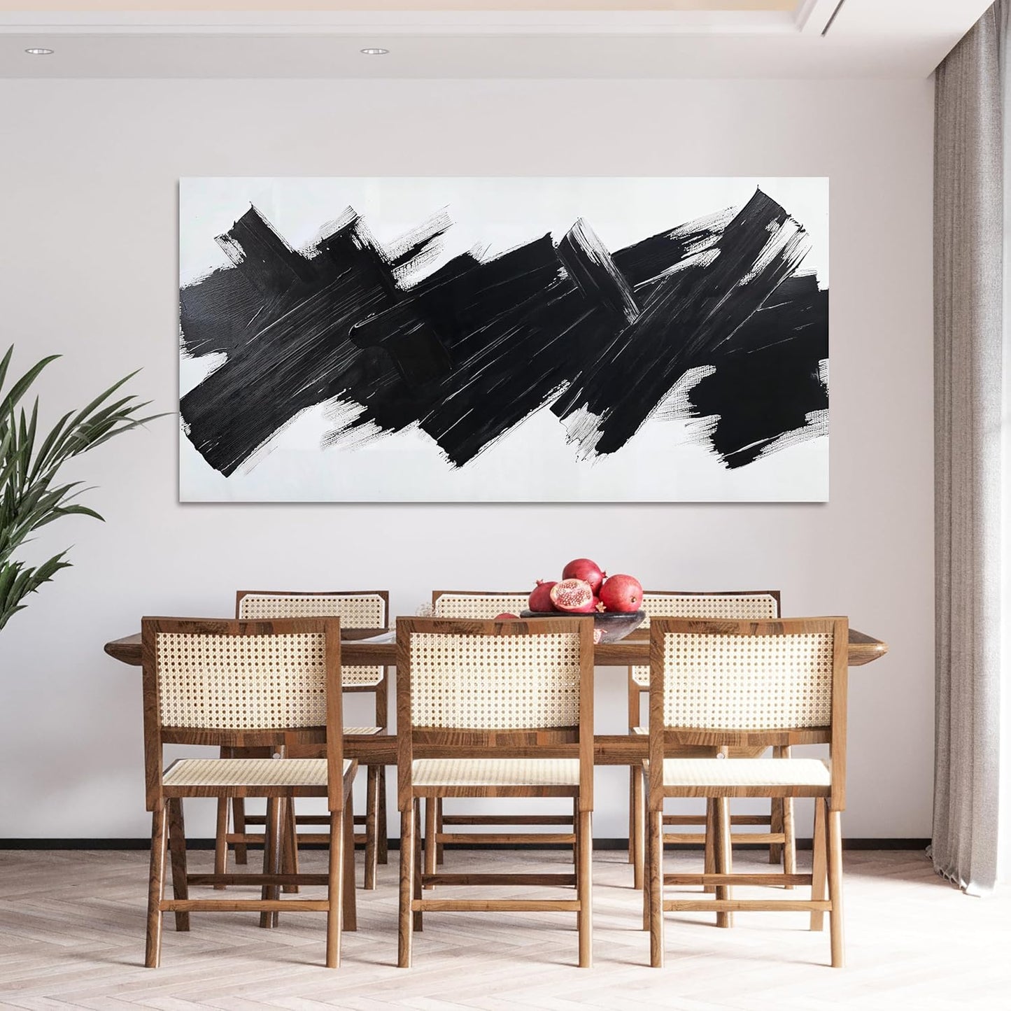 Abstract Wall Art Decor Modern Large Wall Art For Living Room Black Canvas Wall Art Large Artwork for Walls Abstract Canvas Art Canvas Print Art Work For Home Kitchen Office Wall Decor 29" X 58"
