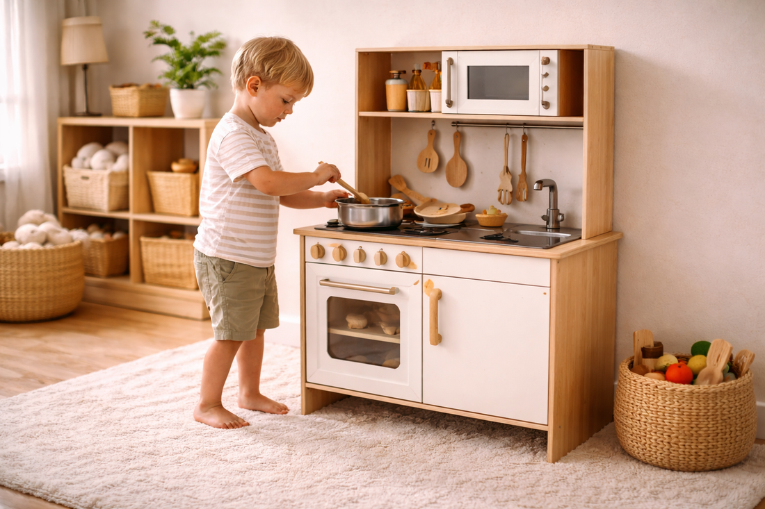 How a Wooden Play Kitchen Encourages Everyday Role Play