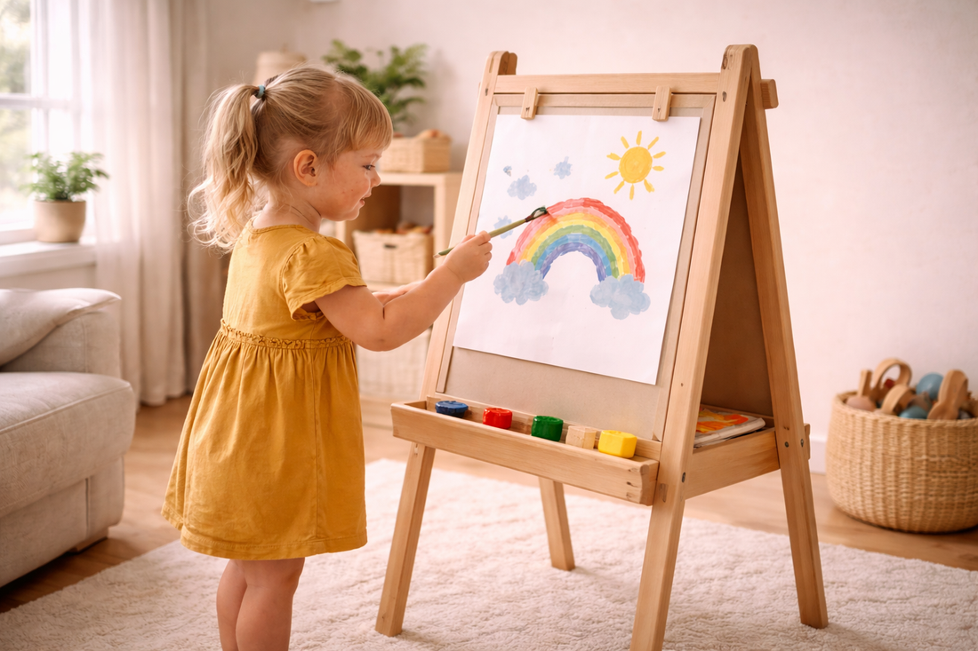 How a Toddler Art Easel Encourages Creative Confidence