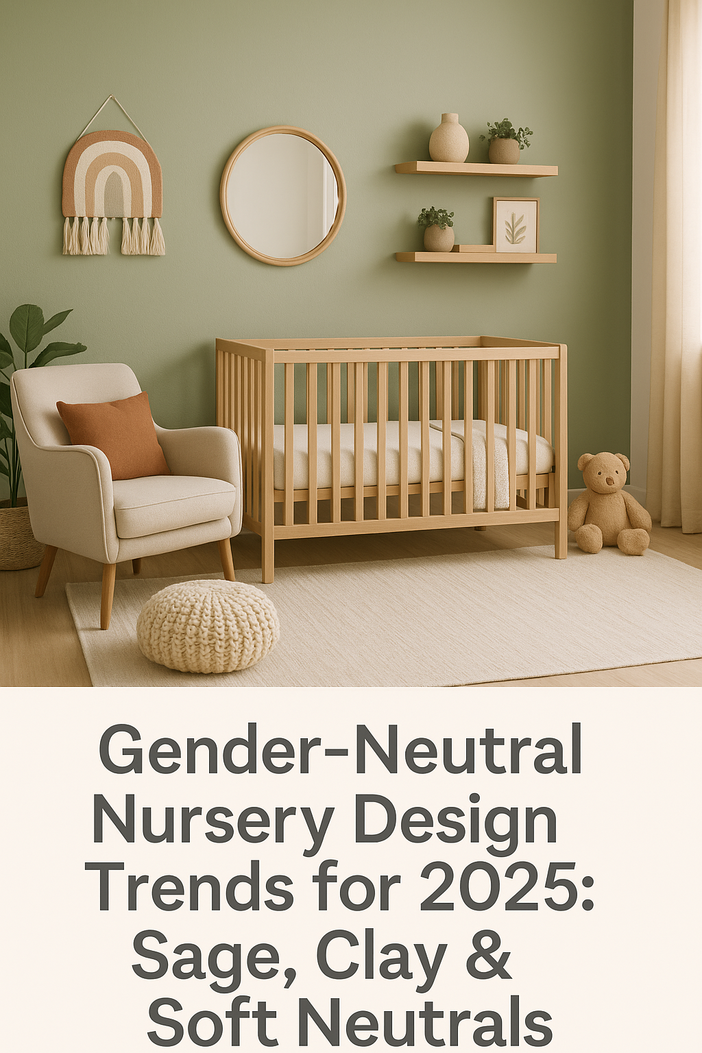 Gender-Neutral Nursery Design Trends for 2025: Sage, Clay &amp; Soft Neutrals