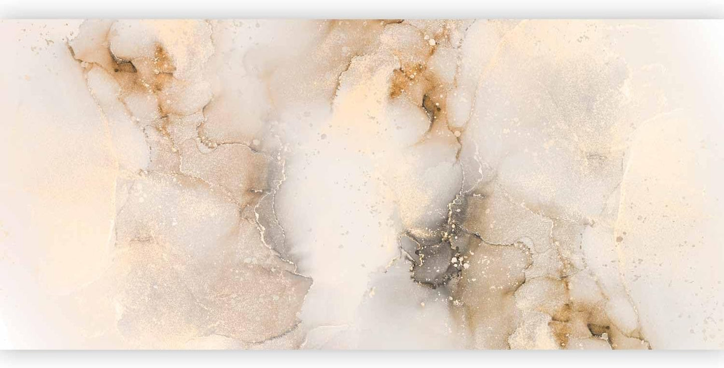 artgeist Wall Mural Peel and Stick Marble Stone 212x98 in - XXL Self-Adhesive Corner Wallpaper Removable Large Sticker Foil Angle Wallpaper Wall Decor Marble Beigef-C-10058-a-d