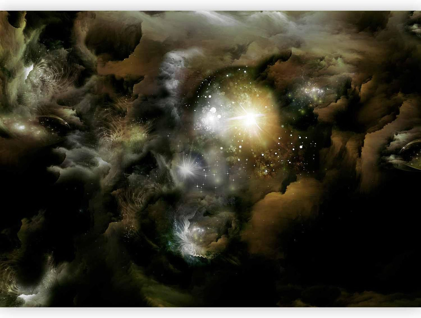 artgeist Wall Mural Cosmos Galaxy 77x55 in - Peel and Stick Self-Adhesive Wallpaper Removable Large Sticker Foil Wall Decor Print Picture Image Design n-A-0027-a-b