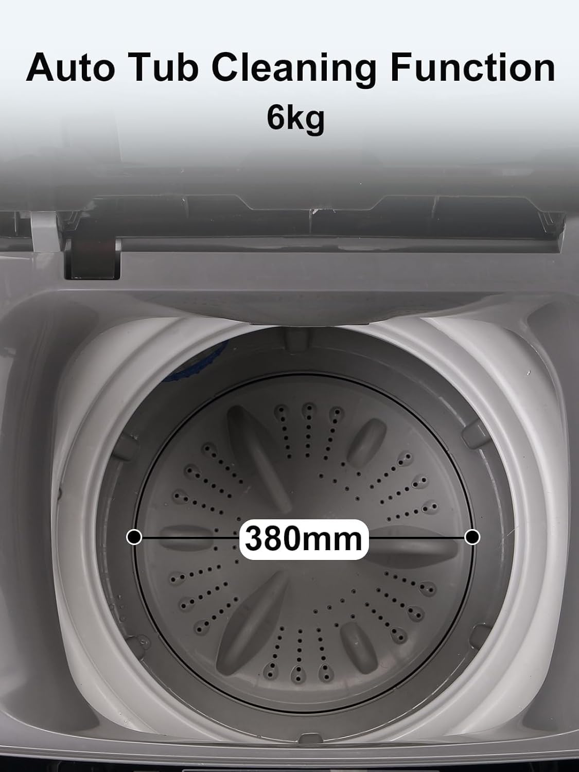 17.7 lbs Full Automatic Washing Machine with LED Display Compact Drain Dump, 10 Wash Programs and 8 Water Levels Ideal for Dorms, Apartments, RV, Grey (KB03-GREY6-3)