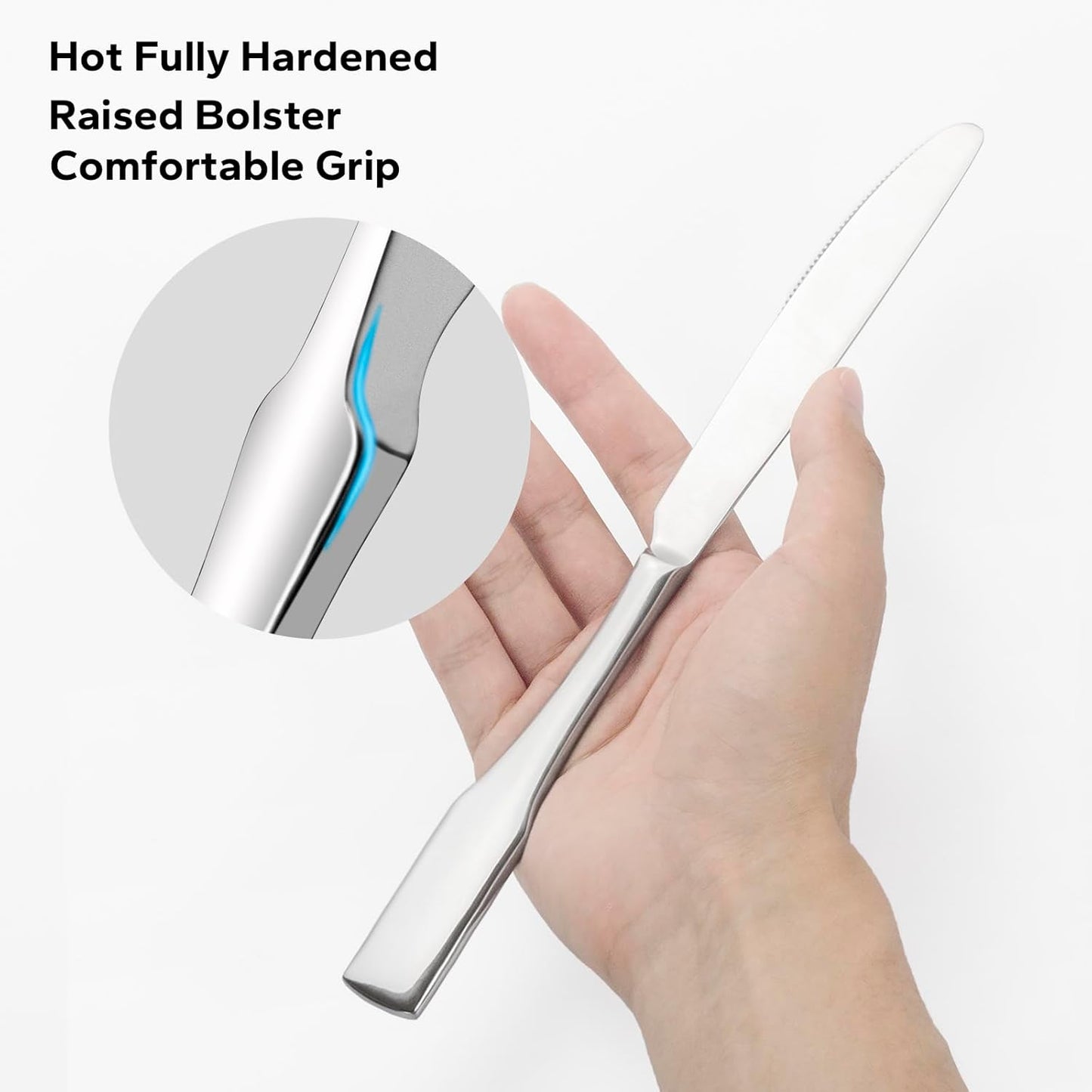 Alata Kate 30-Piece Silverware Set Stainless Steel Flatware Set,Service for 6,Mirror Polished Cutlery Set,Dishwasher Safe