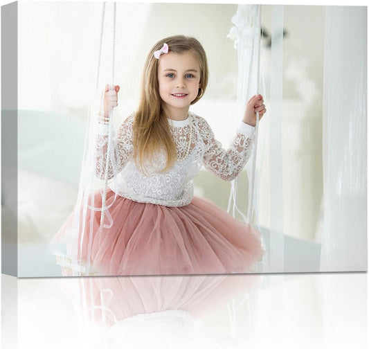 AbcCustomize Canvas Prints with Your Photos, Custom Canvas for Living Room and Bedroom Decor, Personalized gifts for Friends Lover and Family, Canvas Wall Art for Gifts & Keepsakes, Ready to Hang