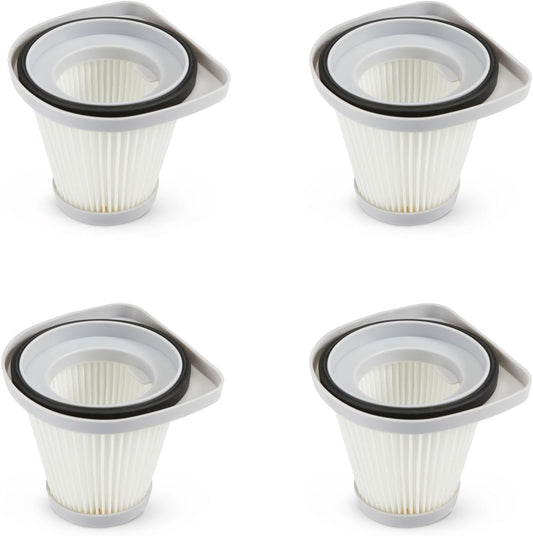 Amazon Basics Washable Replacement Filters 2-in-1 Corded Stick Vacuum Cleaner ONLY (not for Other Models), HEPA, Pack of 4, White