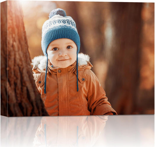 AbcCustomize Custom Canvas Wall Art with Your Photos, Perfect for Living Room, Bedroom, Farmhouse Decor, Personalized Gifts