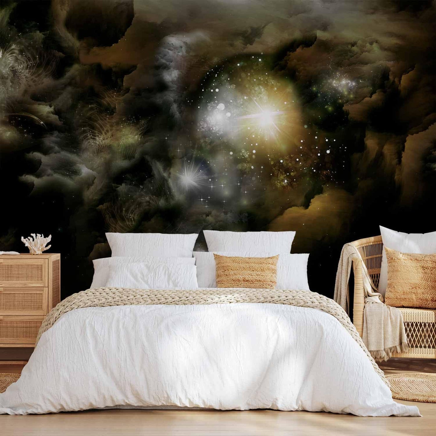 artgeist Wall Mural Cosmos Galaxy 79x55 in - XXL Non-Woven Wallpaper Fleece Wall Decor Photo Print Picture Image Design Home n-A-0027-a-b