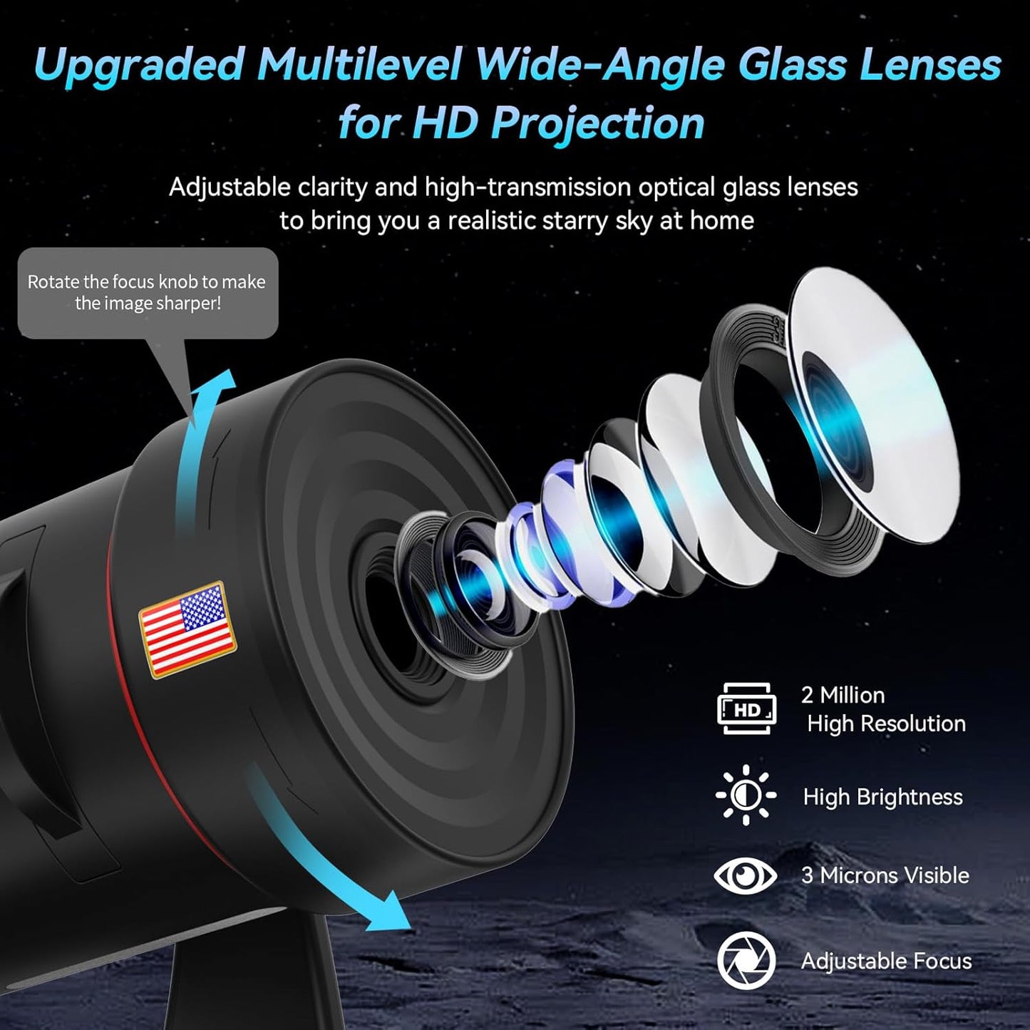 Galaxy Projector with White Noise Sound Machine 28 Soothing Sounds Memory Function Sleeping Timer Star Light Planetarium Projector with Starry Sky Space Solar System Moon Nebula for Adults Baby Kids