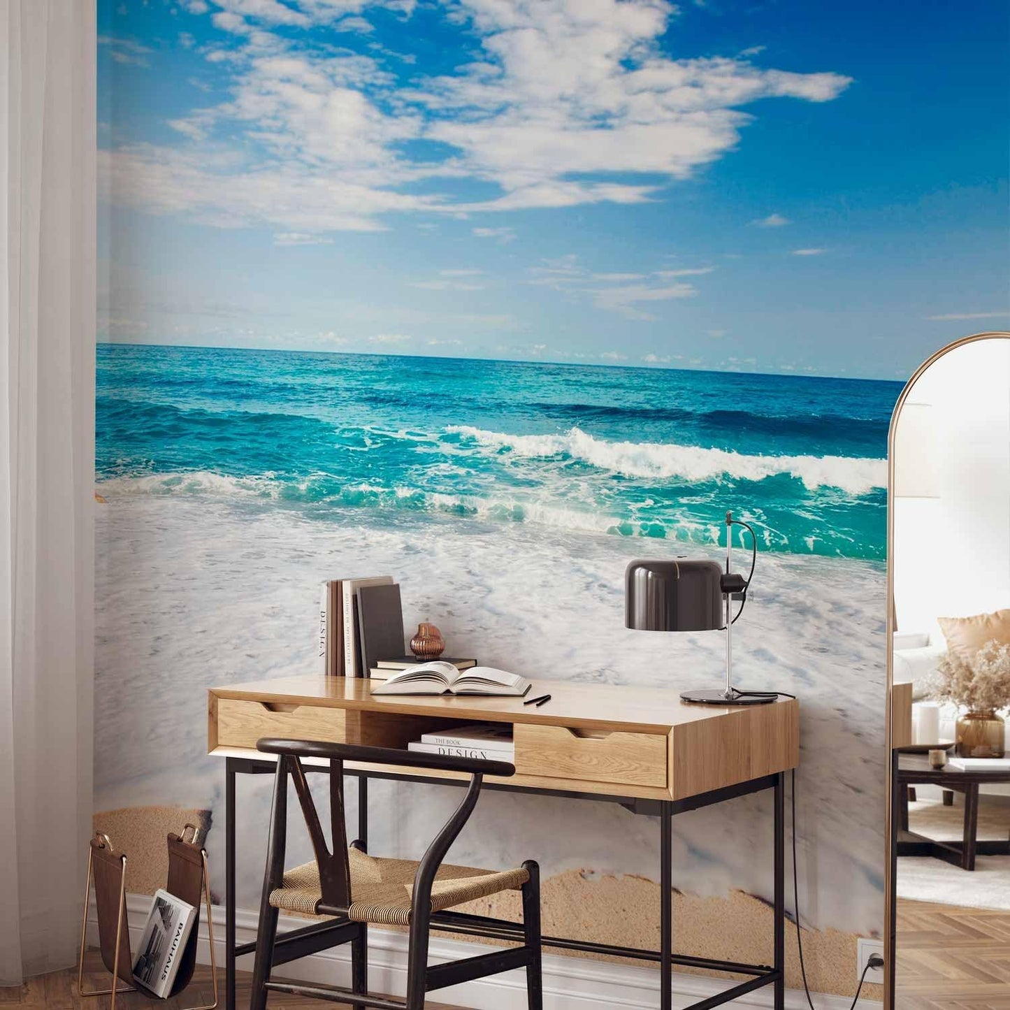 artgeist Premium Wall Mural Beach 216x98 in - Non-Woven Photo Wallpaper Art Print Fleece Wall Mural Decoration Poster Picture Design Nature Sea Landscape c-B-0035-a-b