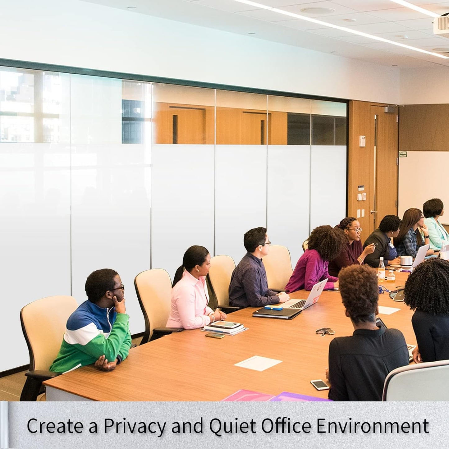 Frosted Glass Window Film with Tools,Reusable Window Privacy Film,Static Clings Window Film Kit for Home Bathroom and Office. (Pure, 17.5Inch×78.7Inch)