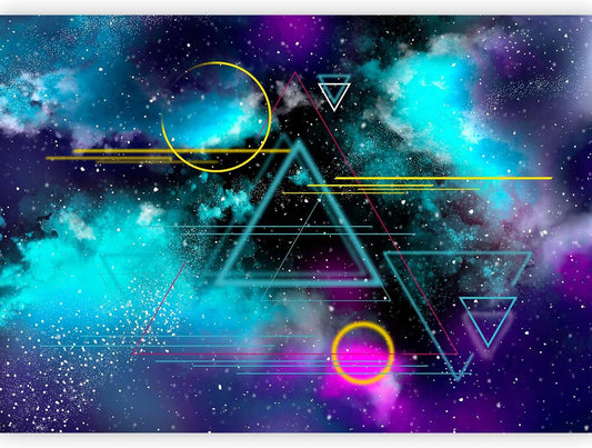 artgeist Wall Mural Galaxy 173x124 in - Peel and Stick Self-Adhesive Wallpaper Removable Large Sticker Foil Wall Decor Print Design Mural Cosmos Galaxy Cosmonaut Astronaut a-A-10328-a-a