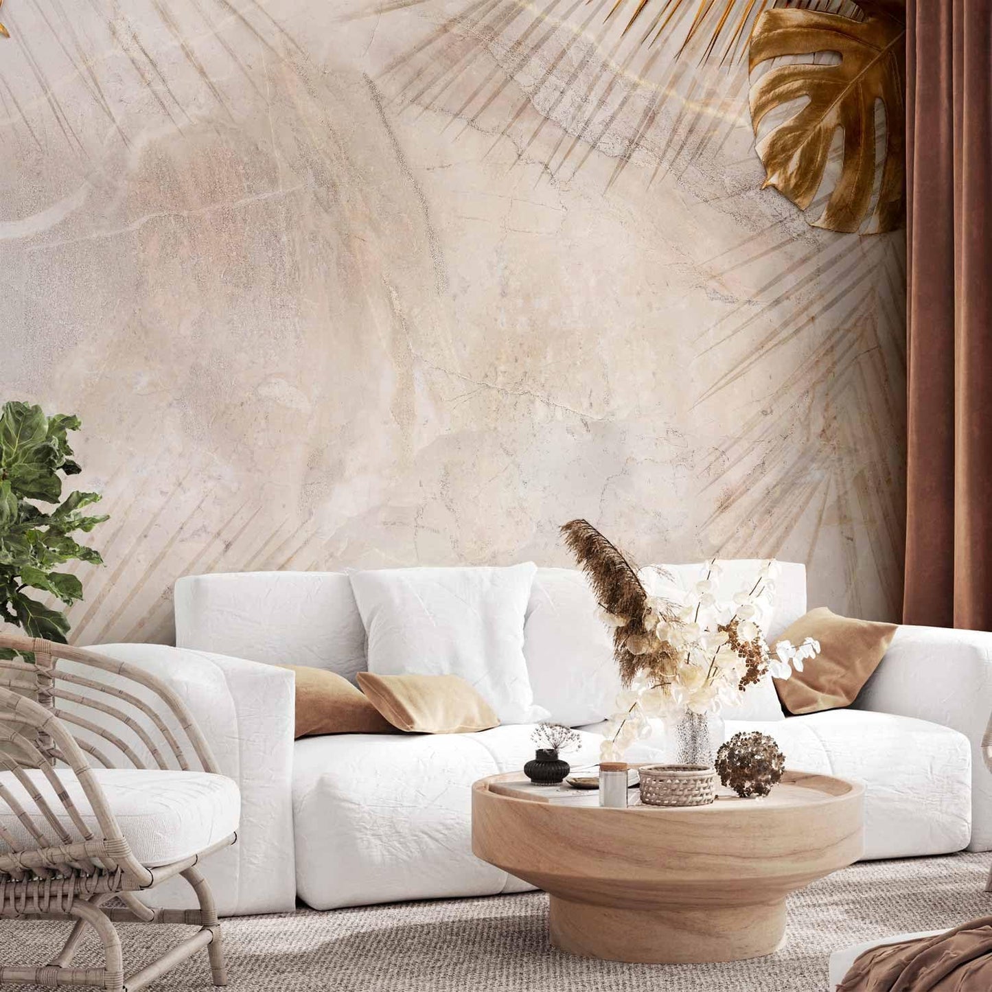 artgeist Wall Mural Tropical Leaves 157x110 in - XXL Non-Woven Wallpaper Fleece Wall Decor Photo Print Picture Image Design Monstera Palm Green Leaves b-C-0788-a-a