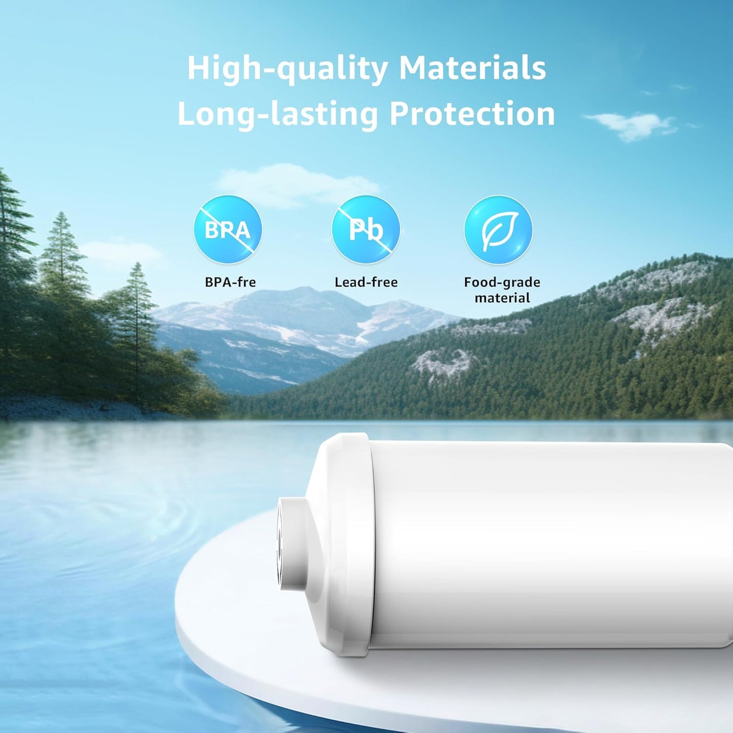 AQUA CREST Fluoride Water Filter, Replacement for Berkey® PF-2® Fluoride Reduction Elements, Berkey® Gravity Filtration System, NSF/ANSI 372 Certified, Pack of 2