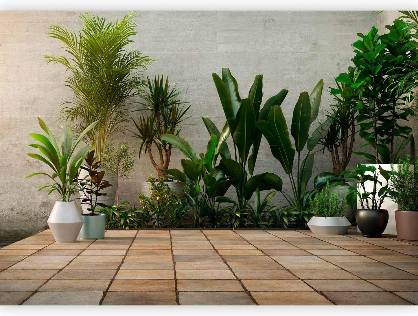 artgeist Wall Mural Nature 173x124 in - Peel and Stick Self-Adhesive Wallpaper Removable Large Sticker Foil Wall Decor Print Picture Image Design Botanics Plants 3D Effect b-B-0600-a-a