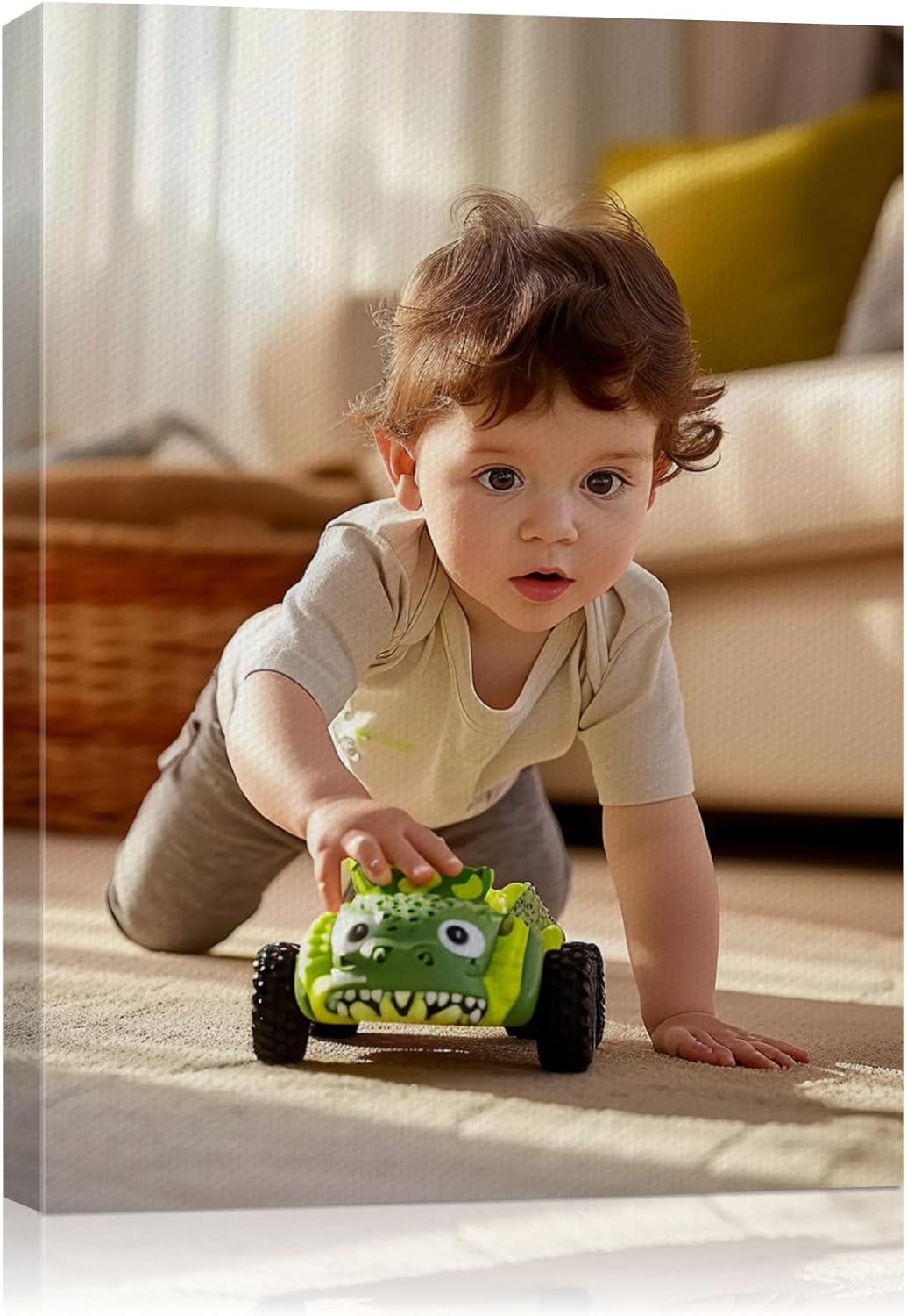 AbcCustomize Canvas Prints with Your Photos，Custom Canvas Wall Art for Bedroom, Living Room, Farmhouse Decor，Personalized Gifts Canvas Prints for Family，Friend，Lover，Pet