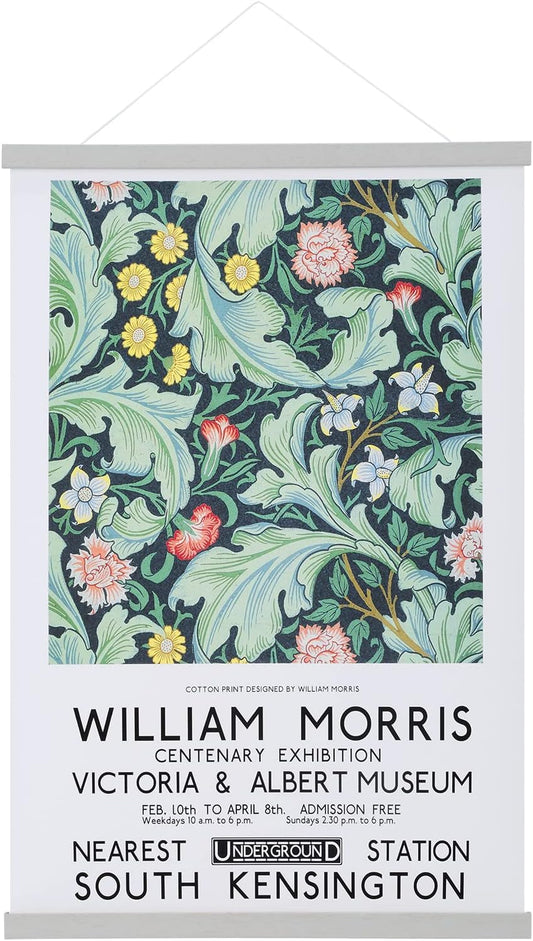 FALAMON Magnetic Poster Hanger Frame, 24x36 24x18 24x28 24x30 Solid Wood Magnetic Frame for Posters, Prints, Photos, Pictures, Maps, Scrolls, and Canvas Artwork (Grey, 24")