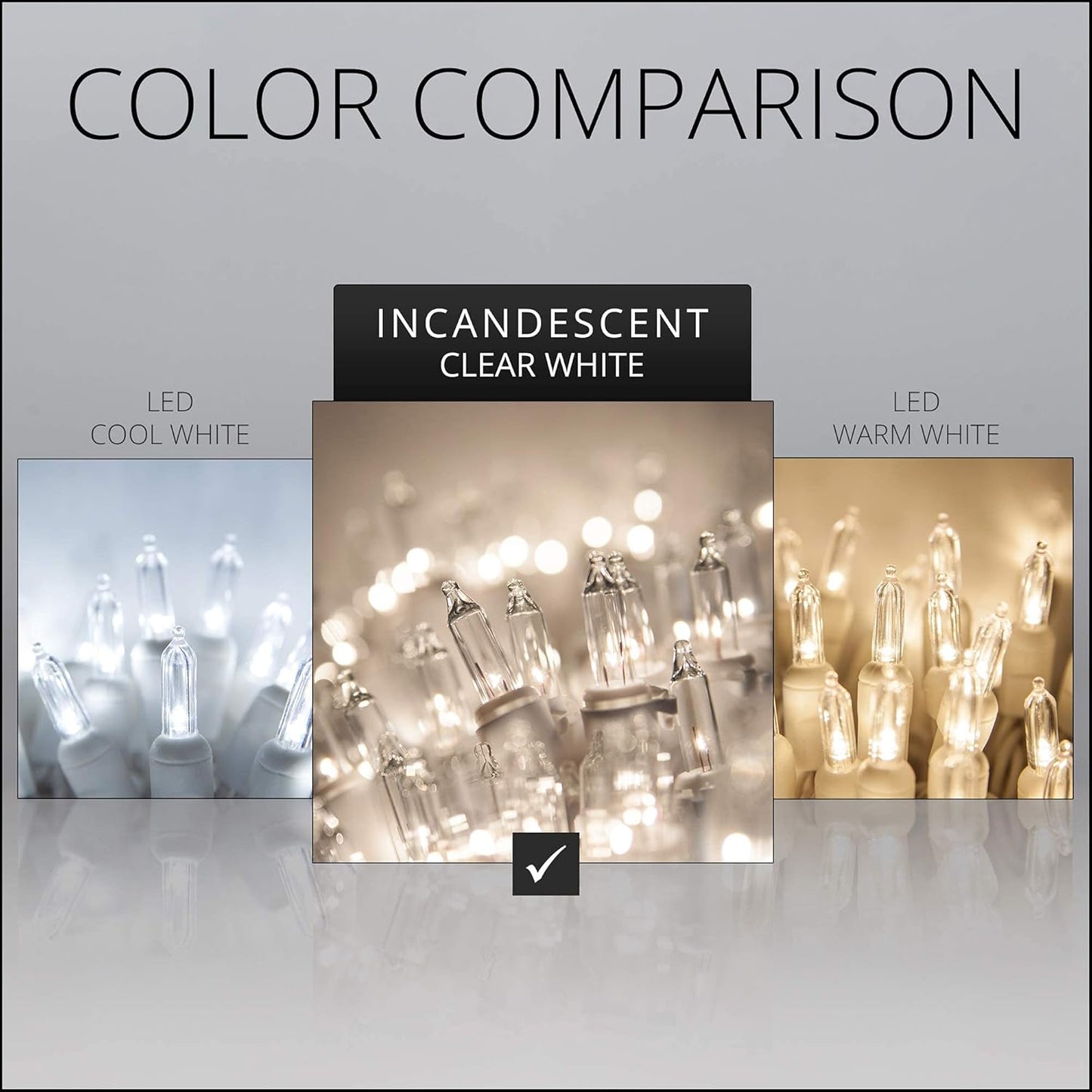 8.5 ft 150 Clear Icicle Lights - White Wire, Indoor/Outdoor Christmas Icicle Lights