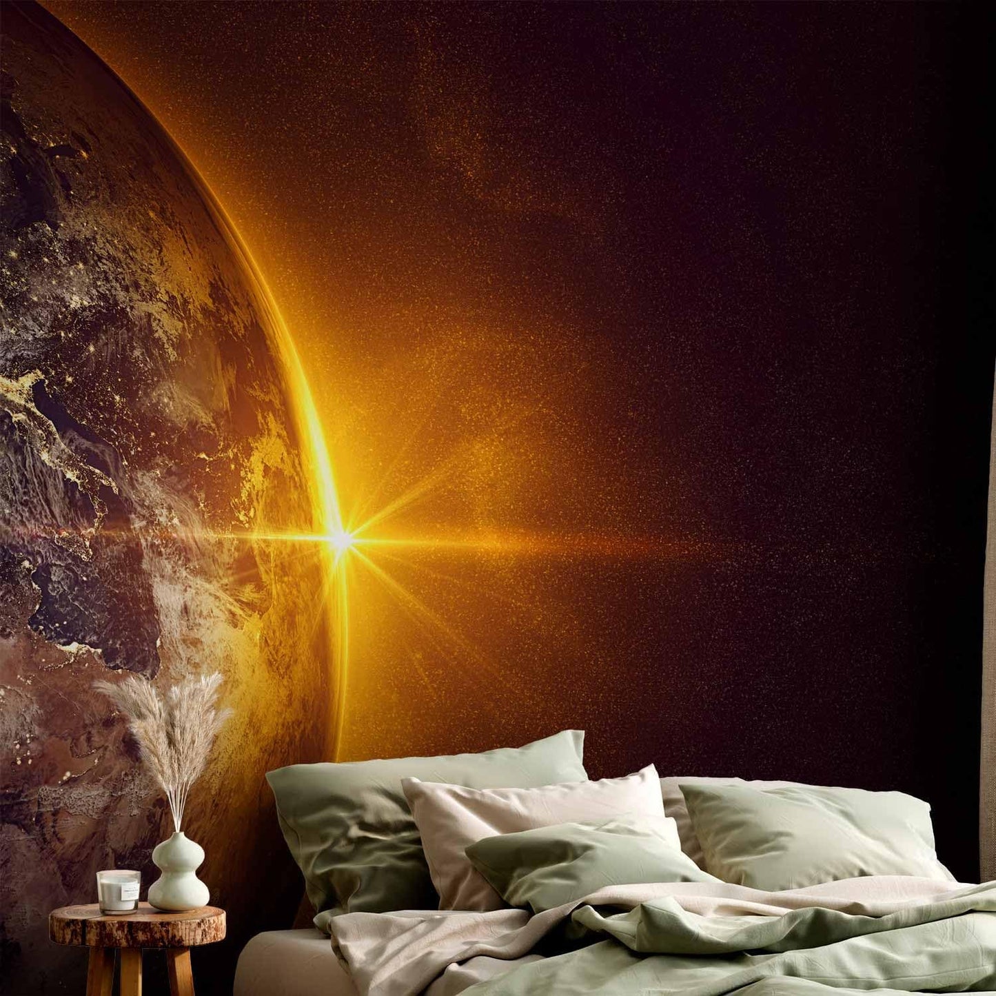 artgeist Wall Mural Cosmos Galaxy 77x55 in - Peel and Stick Self-Adhesive Wallpaper Removable Large Sticker Foil Wall Decor Print Picture Image Design n-B-0003-a-a