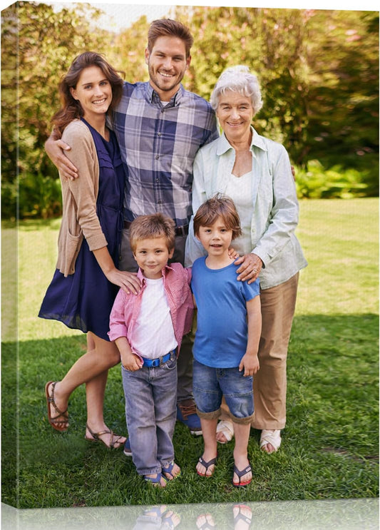 AbcCustomize Canvas Prints with Your Photos, Custom Canvas for Living Room and Bedroom Decor, Personalized gifts for Friends Lover and Family, Canvas Wall Art for Gifts & Keepsakes, Ready to Hang