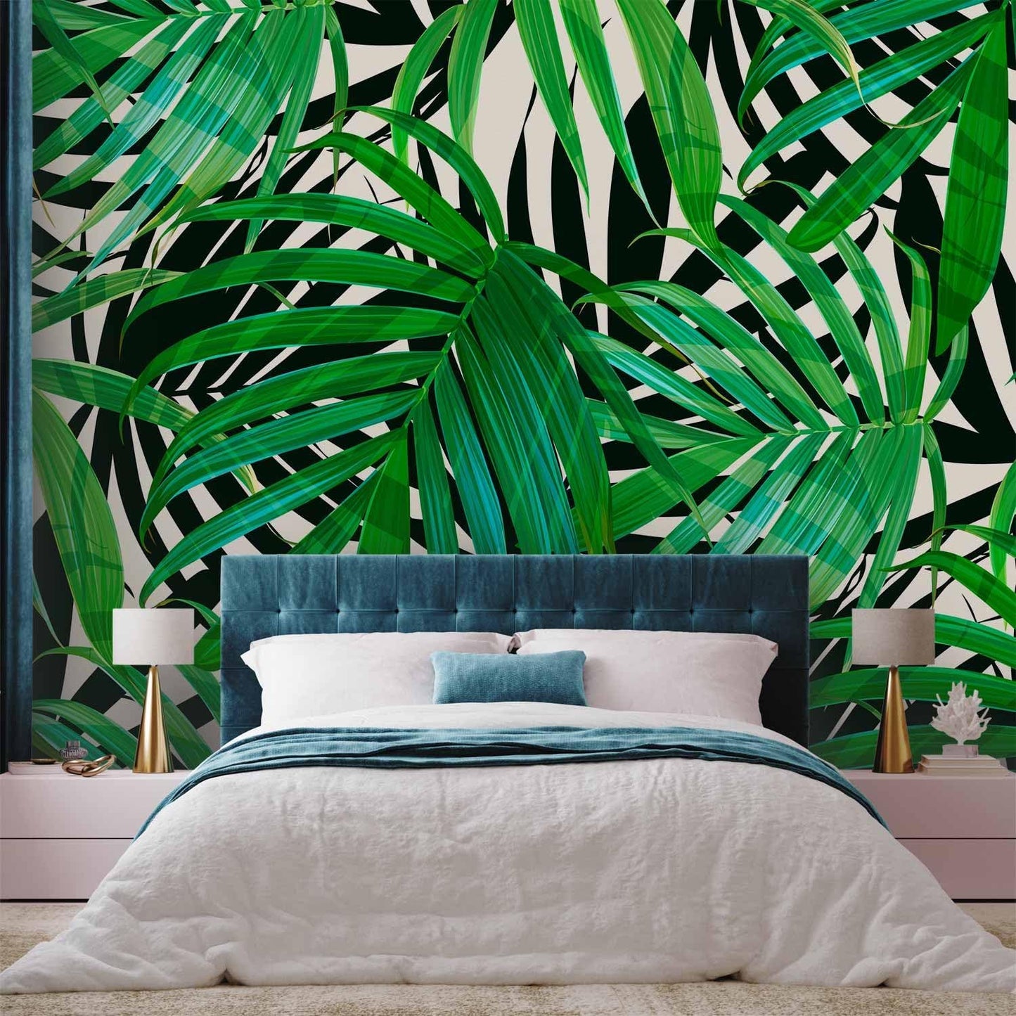 artgeist Wall Mural Tropical 157"x110" XXL Peel and Stick Self-Adhesive Wallpaper Removable Large Sticker Foil Wall Decor Print Picture Image Design