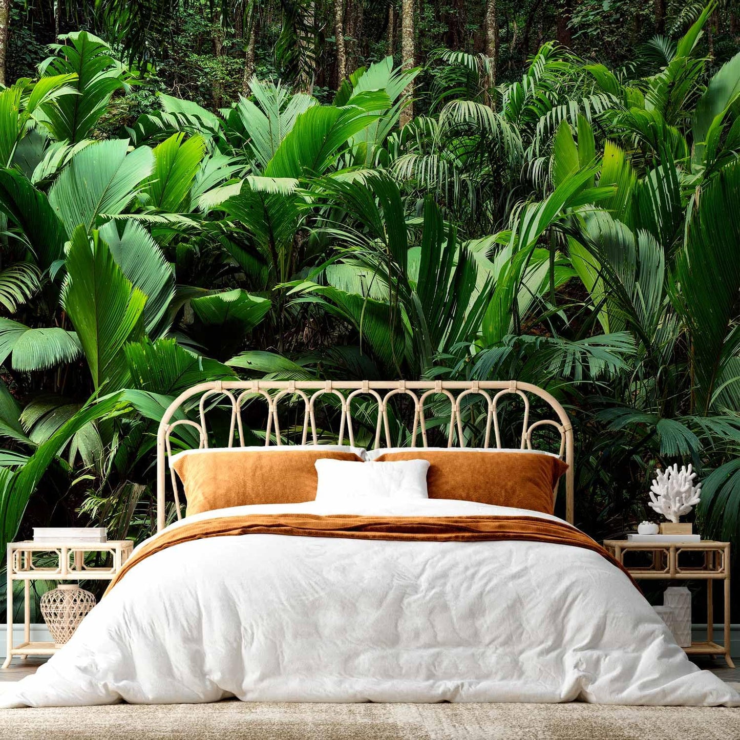 artgeist Wall Mural Nature 116x83 in - XXL Peel and Stick Self-Adhesive Wallpaper Removable Large Sticker Foil Wall Decor Print Picture Image Design Botanical Plants Jungle Leaves b-B-0594-a-a