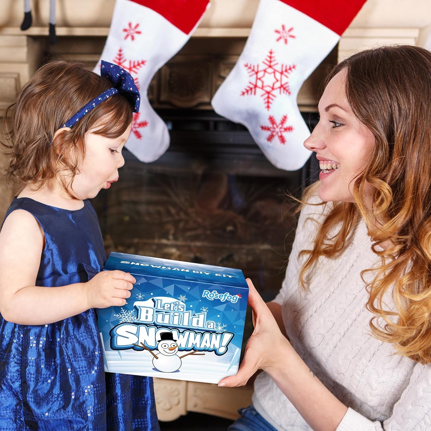 24 Pack Snowman Crafts, Christmas Decoration DIY Kit, Christmas Snowman Gift Bulk, Build a Modeling Clay Snowman Kit with Air Dry Clay Xmas Stocking Stuffers Gift for Party Favors Winter Activities