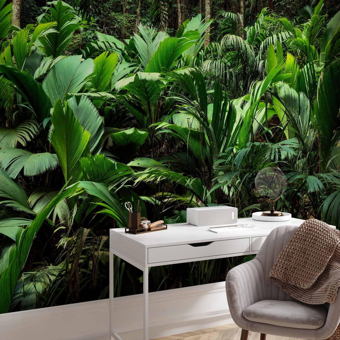 artgeist Wall Mural Nature 138x101 in - XXL Non-Woven Wallpaper Fleece Wall Decor Photo Print Picture Image Design Botanical Plants Jungle Leaves b-B-0594-a-a