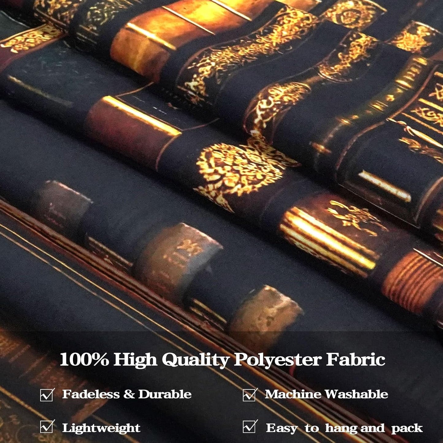 Accnicc Vintage Bookshelf Tapestry Medieval Art Book Tapestries Wall Hanging Gothic Dark Academia Retro Library Backdrop Tapestry for Bedroom Living Room Dorm Study Classroom 80× 60 inch