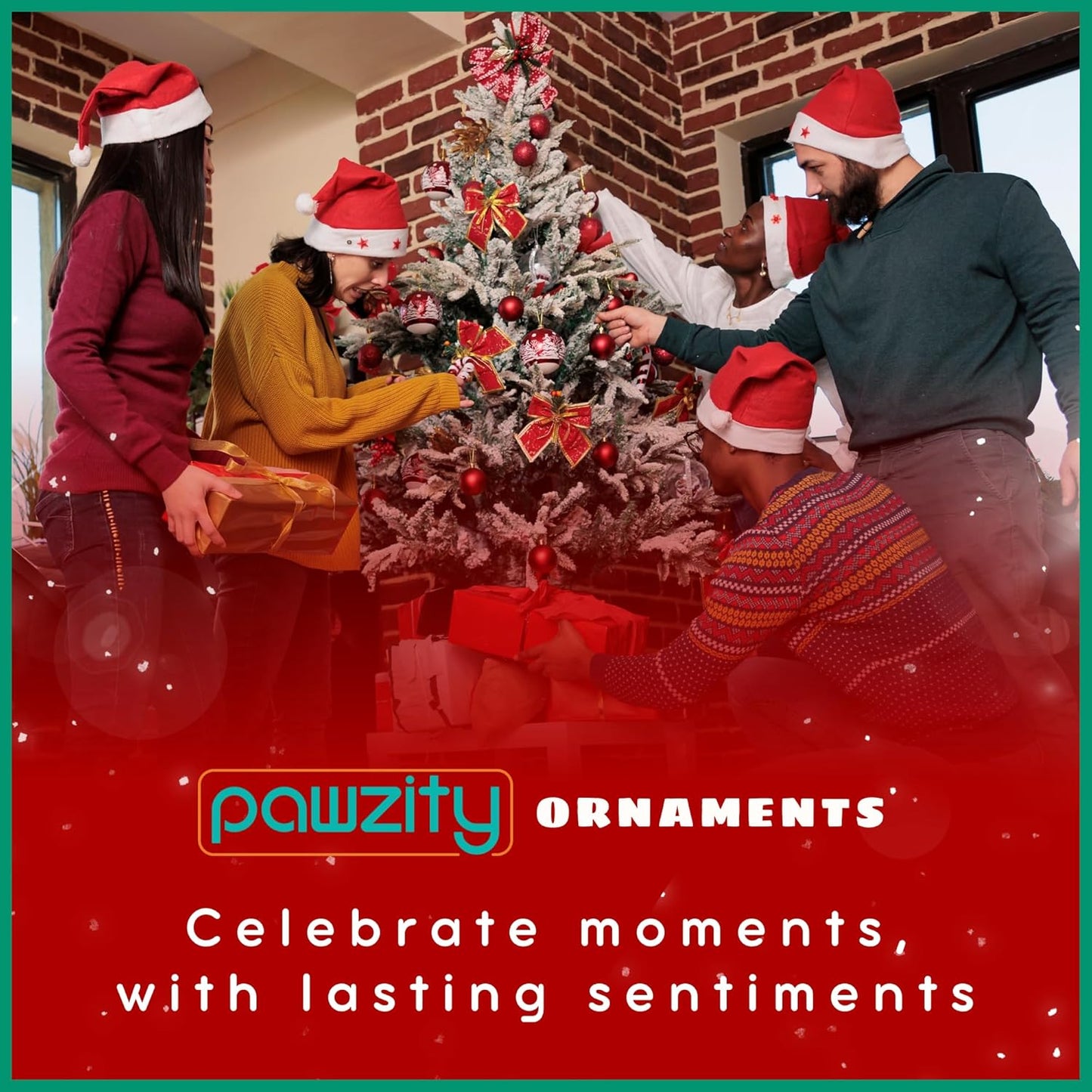 Family Christmas Ornaments 2024 - New Mom and Dad Gifts First Time 2024 - Our First Christmas as a Family of 4 Ornament - Acrylic Ornament 2024