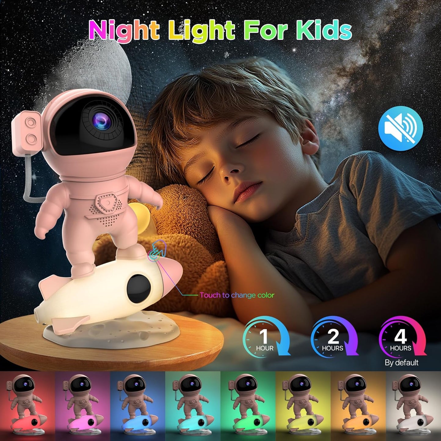 Galaxy Projector, 12 in 1 HD Planetarium Astronaut Galaxy Projector for Bedroom, Galaxy Star Night Light Projector for Kids Adults Gaming Room/Party/Home Décor