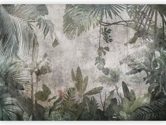 artgeist Wall Mural Tropical Leaves 118x83 in - XXL Non-Woven Wallpaper Fleece Wall Decor Photo Print Picture Image Design Landscape Jungle Nature Monstera Palm Leaves b-C-0821-a-a