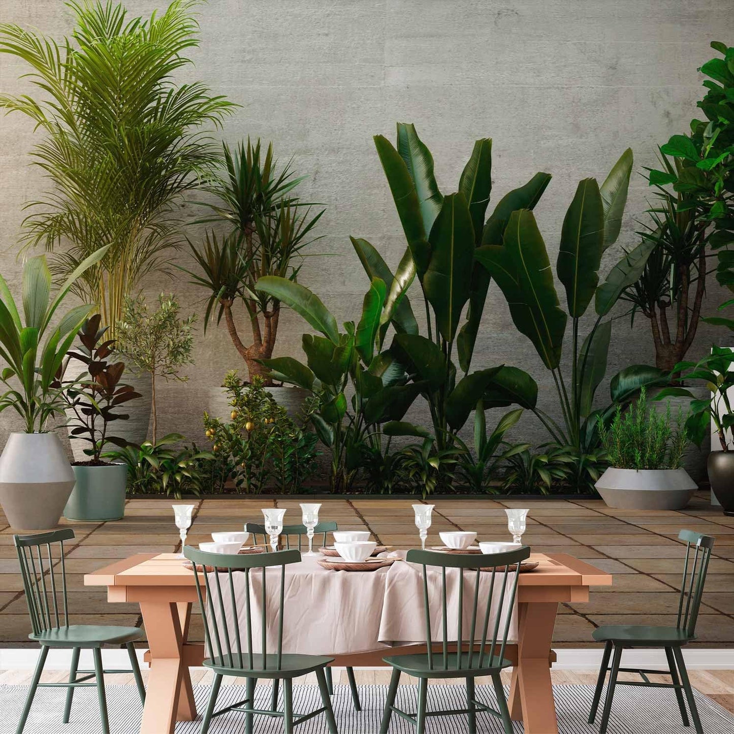 artgeist Premium Wall Mural Nature 197x138 in - Non-Woven Wallpaper Fleece Wall Decor Photo Print Picture Image Design Botanics Plants 3D Effect b-B-0600-a-a