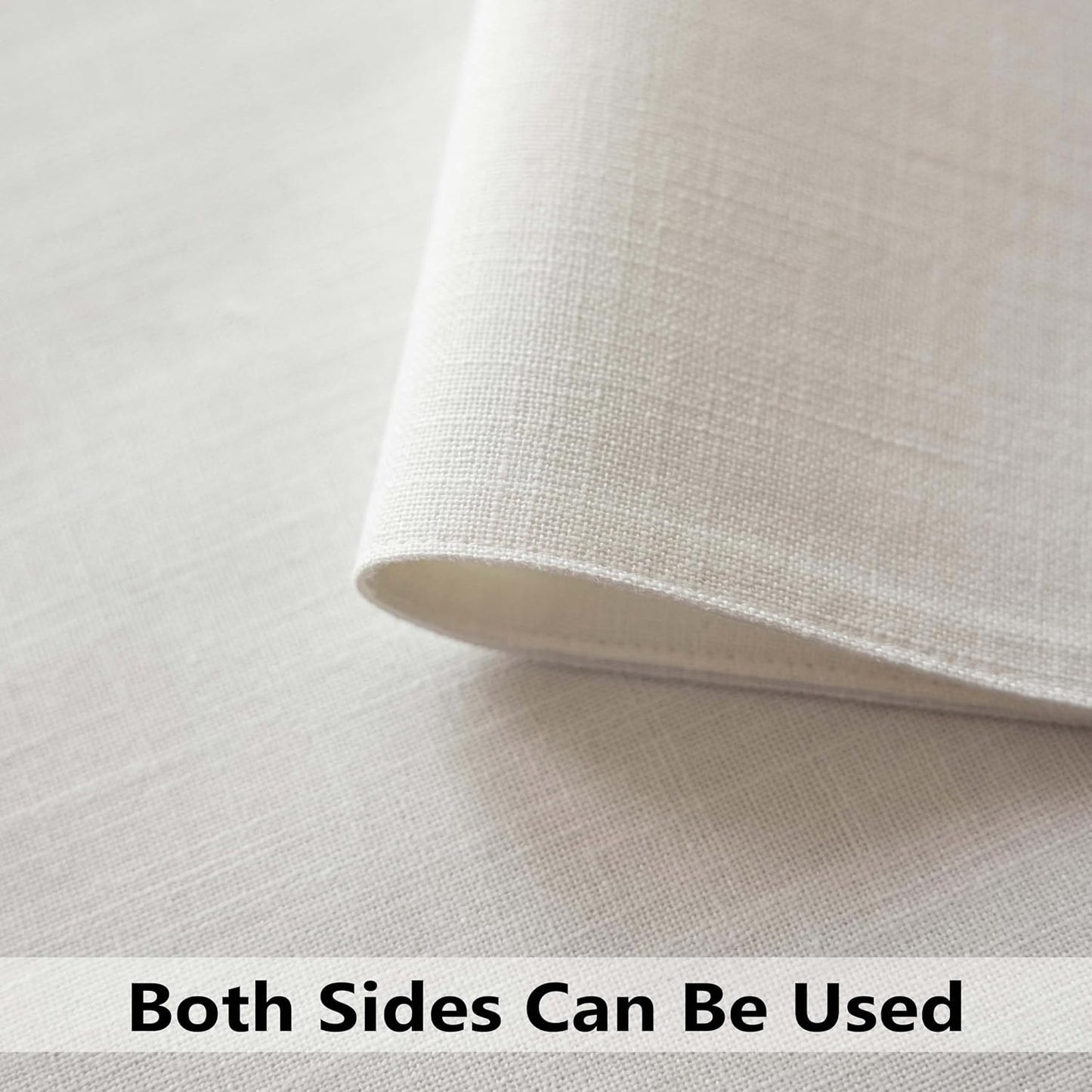 Demetex White Place Mats Set of 8 Washable Linen Placemats Heat Resistant Decorative Table Placemat for Holiday Party Wedding, 13x19 inch, Pure White