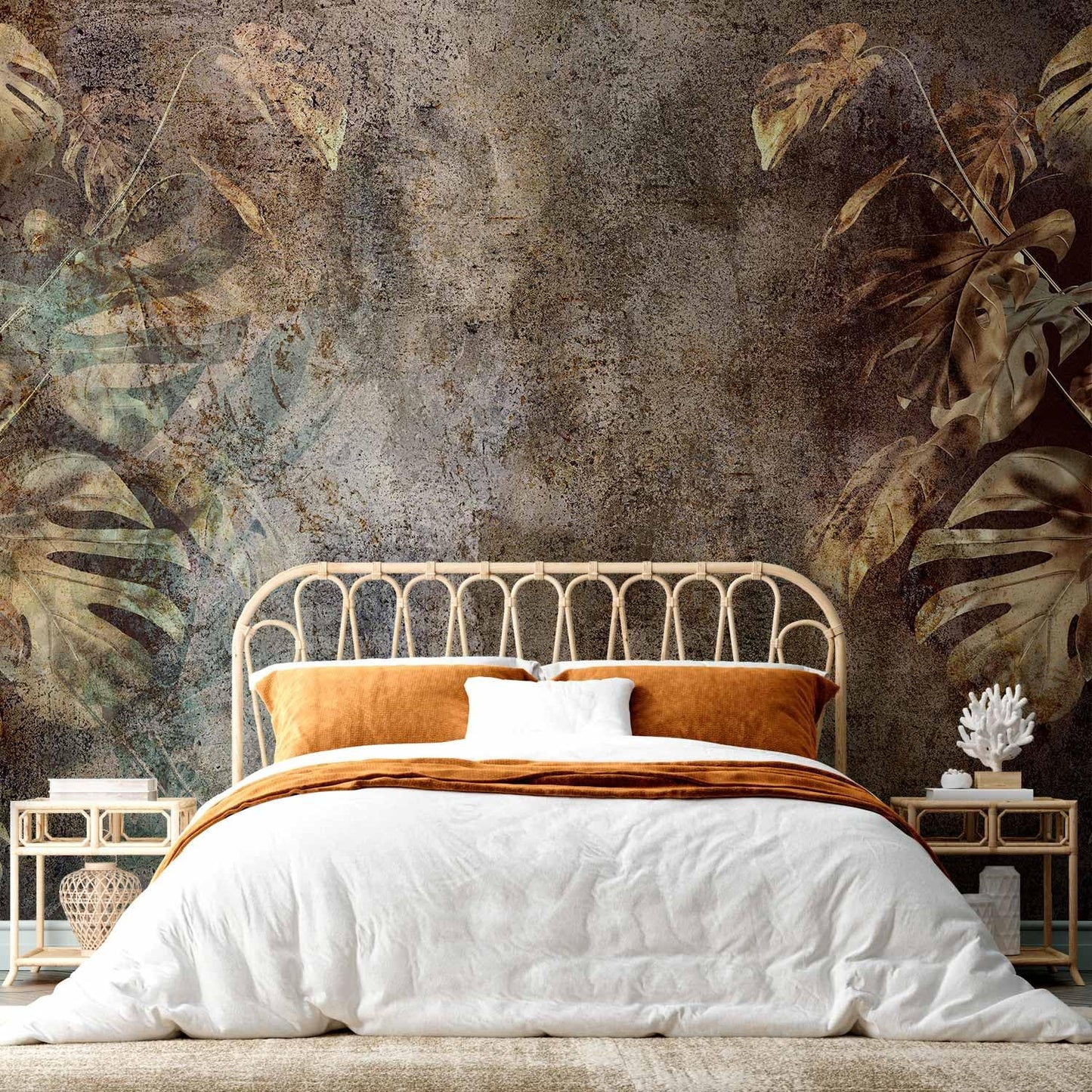 artgeist Premium Wall Mural Monstera 138x101 in - Non-Woven Wallpaper Fleece Wall Decor Photo Print Picture Image Design Nature Botanical Abstract Plants b-C-0859-a-a