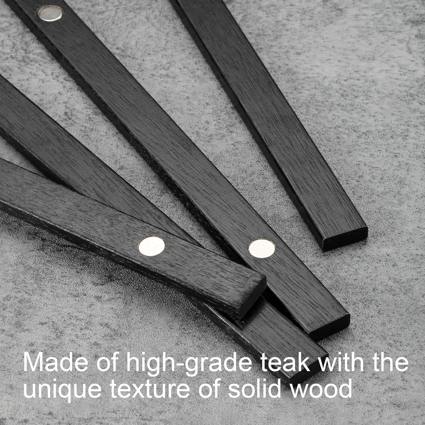 FALAMON Magnetic Poster Hanger Frame, 16x20 16x24 16x22 Teak Wood Magnet Poster Frame for Posters, Prints, Photos, Pictures, Maps, Scrolls, and Canvas Artwork(Black, 16")