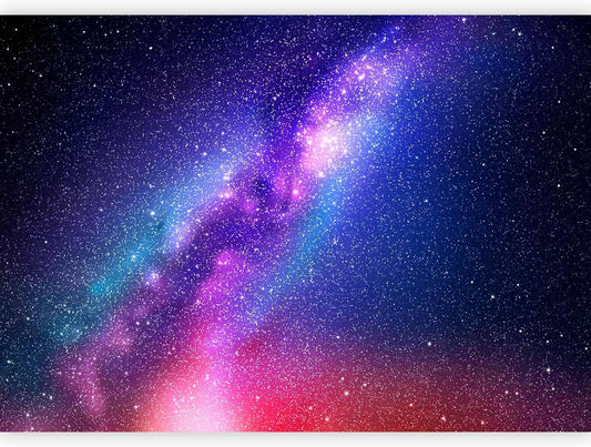 artgeist Premium Wall Mural Galaxy 118x83 in - XXL Non-Woven Wallpaper Fleece Wall Decor Photo Print Picture Image Abstract Space Sky Star Cloud Violet f-C-0487-a-a