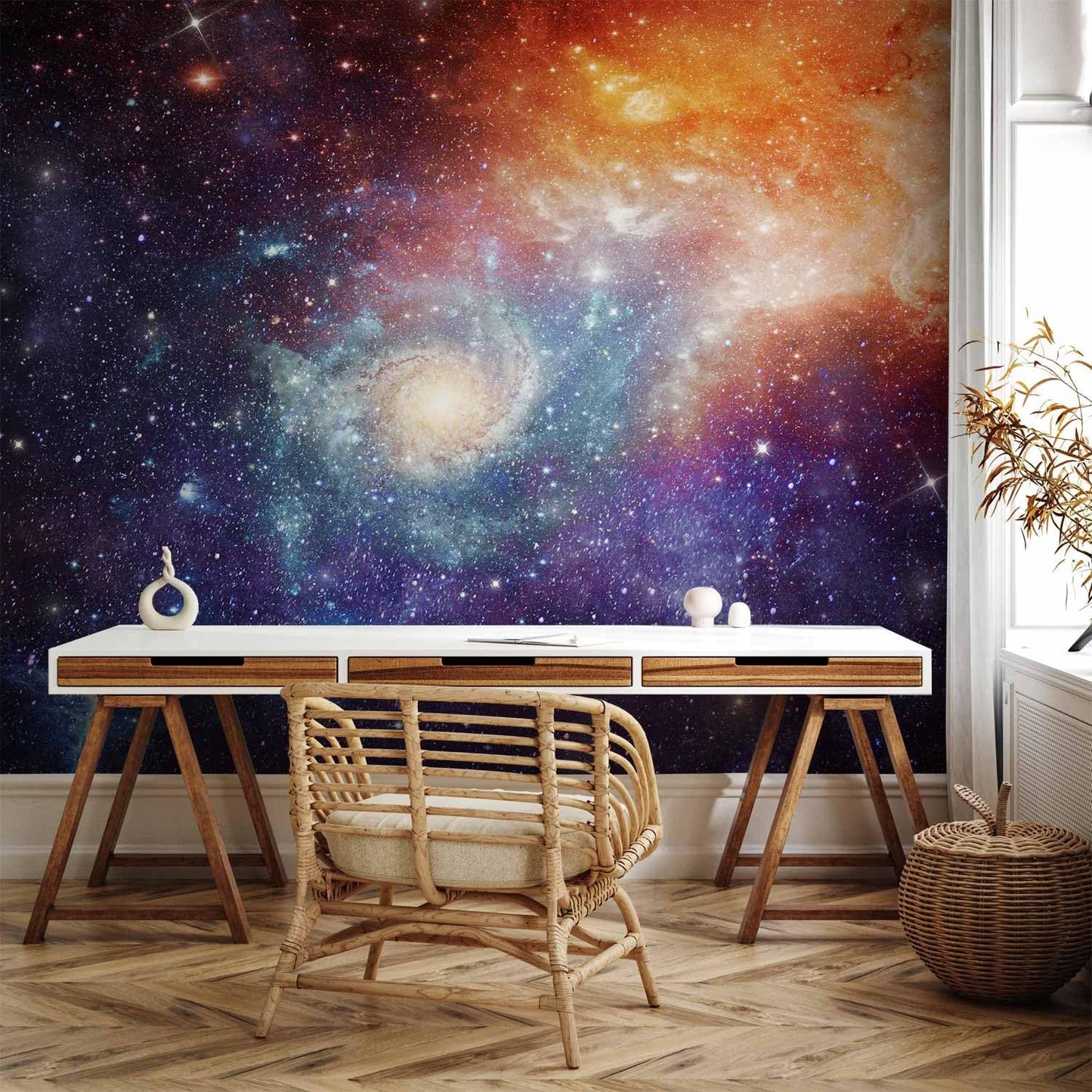 artgeist Premium Wall Mural Cosmos Galaxy 79x55 in - XXL Non-Woven Wallpaper Fleece Wall Decor Photo Print Picture Image Design Home f-C-0101-a-a