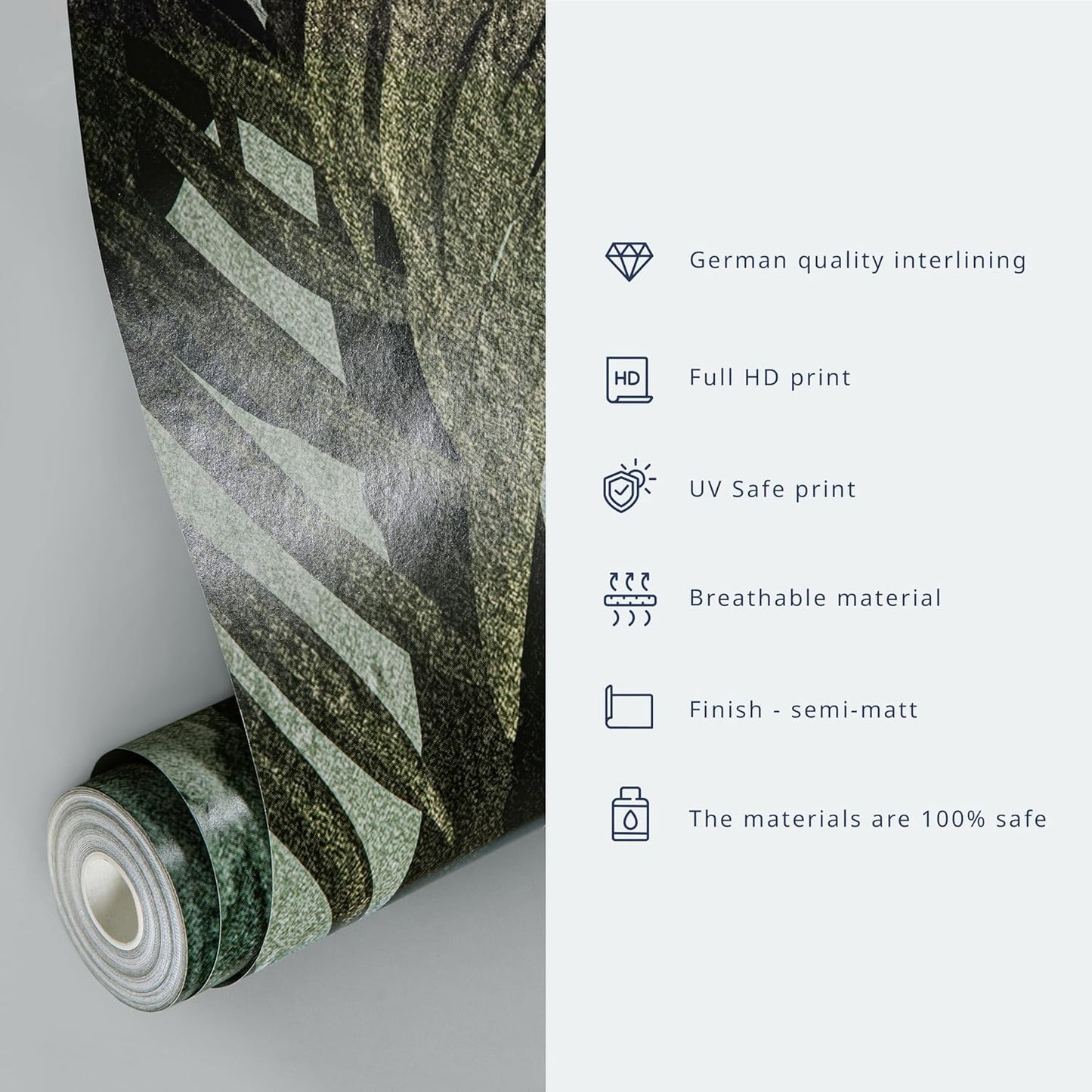 artgeist Wall Mural Waterfall 216x98 in - XXL Non-Woven Corner Wallpaper Fleece Angle Wall Decor Photo Print Picture Image Design Modern Nature Landscape Forest Green Tree c-B-0473-a-a