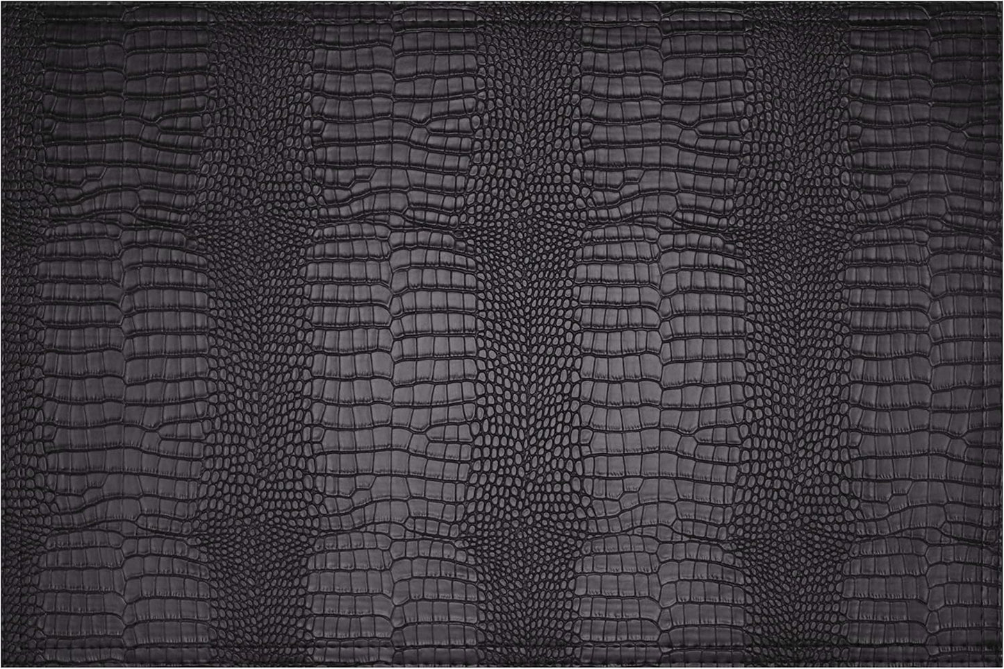 Faux Leather Hardboard Placemats, Set of 6 PU Table Mats, Easy to Clean, Heat & Stain Resistant for Office Conference Table,Dining Home Decor